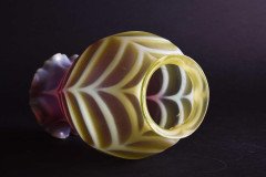 Thomas Webb, a Large Vaseline & Cranberry Shade, Circa 1900 - Thumbnail 10