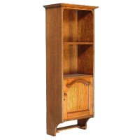 An Arts & Crafts Oak & Chequer Inlaid Wall Cabinet