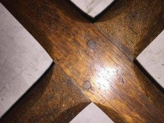 Gordon Russell, an Arts & Crafts Cotswold Oak Stool with Carved Cross Stretcher - Thumbnail 13