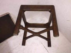 Gordon Russell, an Arts & Crafts Cotswold Oak Stool with Carved Cross Stretcher - Thumbnail 14