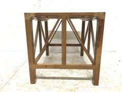 Hugh Birkett, Master Craftsman, Arts & Crafts Handmade Yew Wood Thebes Stool - Thumbnail 3