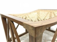 Hugh Birkett, Master Craftsman, Arts & Crafts Handmade Yew Wood Thebes Stool - Thumbnail 9