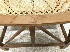Hugh Birkett, Master Craftsman, Arts & Crafts Handmade Yew Wood Thebes Stool - Thumbnail 10