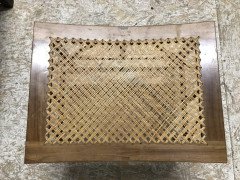Hugh Birkett, Master Craftsman, Arts & Crafts Handmade Yew Wood Thebes Stool - Thumbnail 11