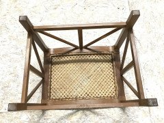 Hugh Birkett, Master Craftsman, Arts & Crafts Handmade Yew Wood Thebes Stool - Thumbnail 12