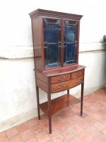 Collinson & Lock. Aesthetic Movement Anglo-Japanese Glazed Walnut Side Cabinet - Thumbnail 2
