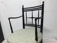 Morris & Co. Ford Maddox Brown a set of five Arts & Crafts Ebonised Sussex Chairs - Thumbnail 2