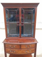 Collinson & Lock. Aesthetic Movement Anglo-Japanese Glazed Walnut Side Cabinet - Thumbnail 4