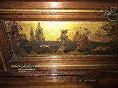 H. W. Batley Gillows & Co. Aesthetic Movement Walnut & Gilt Secretaire Bookcase - Thumbnail 11