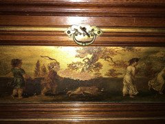 H. W. Batley Gillows & Co. Aesthetic Movement Walnut & Gilt Secretaire Bookcase - Thumbnail 12