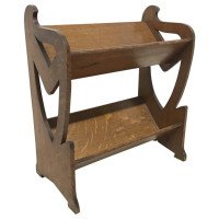 Liberty & Co. A Sweet Little Arts & Crafts Oak Bookcase with Stylised Cut-Outs - Thumbnail 1