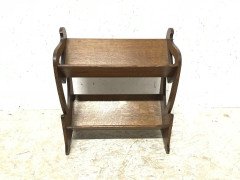 Liberty & Co. A Sweet Little Arts & Crafts Oak Bookcase with Stylised Cut-Outs - Thumbnail 2