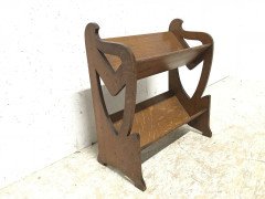 Liberty & Co. A Sweet Little Arts & Crafts Oak Bookcase with Stylised Cut-Outs - Thumbnail 3