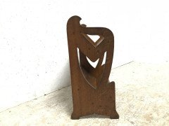 Liberty & Co. A Sweet Little Arts & Crafts Oak Bookcase with Stylised Cut-Outs - Thumbnail 5