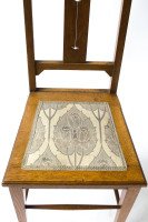 E. A. Taylor Arts & Crafts Scottish School Oak Chair Made by Wylie & Lochhead - Thumbnail 4