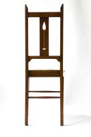 E. A. Taylor Arts & Crafts Scottish School Oak Chair Made by Wylie & Lochhead - Thumbnail 2