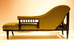 Thomas Collcutt Attributed, Aesthetic Movement Walnut & Ebonised Chaise Lounge - Thumbnail 1