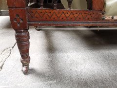 Thomas Collcutt Attributed, Aesthetic Movement Walnut & Ebonised Chaise Lounge - Thumbnail 6