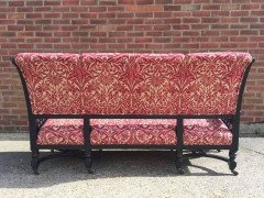 Bruce Talbert, attri Aesthetic Movement Ebonised and Parcel-Gilt Settee - Thumbnail 7