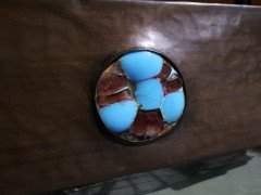 Glasgow School, Arts & Crafts Hammered Copper Wall Mirror with pomegranates - Thumbnail 5