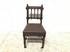 Bruce Talbert for Gillows & Co., Rare Gothic Revival Walnut Side or Desk Chair - Thumbnail 2