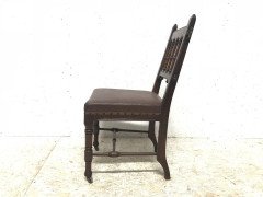 Bruce Talbert for Gillows & Co., Rare Gothic Revival Walnut Side or Desk Chair - Thumbnail 3