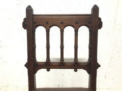 Bruce Talbert for Gillows & Co., Rare Gothic Revival Walnut Side or Desk Chair - Thumbnail 7