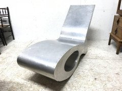 Mid-Century Modern Aluminium Organic Chaise Lounge in the Style of Ron Arad - Thumbnail 3