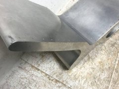 Mid-Century Modern Aluminium Organic Chaise Lounge In the style of Ron Arad - Thumbnail 6
