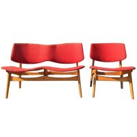 Two-Piece Suite by Gunnar Sorlie for Karl Sorlie & Son, Norway - Thumbnail 1