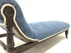Well-Crafted Aesthetic Movement Mahogany Chaise Lounge Attributed, to Morris & Co - Thumbnail 3
