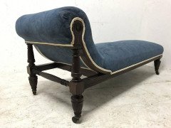 Well-Crafted Aesthetic Movement Mahogany Chaise Lounge Attributed, to Morris & Co - Thumbnail 4