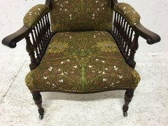 Mahogany Saville Armchair for Morris & Co. Designed by George W Jack - Thumbnail 5