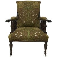 Mahogany Saville Armchair for Morris & Co. Designed by George W Jack - Thumbnail 9