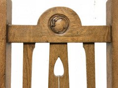 Liberty & Co., Ten Arts & Crafts Oak Dining Chairs with Stylised Floral Details - Thumbnail 9