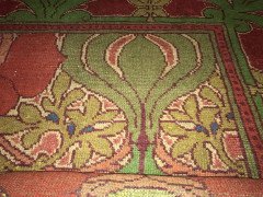 C. F. A Voysey. Rare Arts & Crafts 'Donnemara' Donegal Rug, with Roses & Tulips. - Thumbnail 3