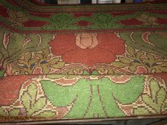 C. F. A Voysey. Rare Arts & Crafts 'Donnemara' Donegal Rug, with Roses & Tulips. - Thumbnail 7