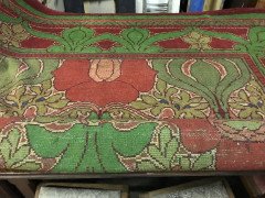 C. F. A Voysey. Rare Arts & Crafts 'Donnemara' Donegal Rug, with Roses & Tulips. - Thumbnail 2