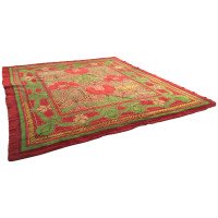 C. F. A Voysey. Rare Arts & Crafts 'Donnemara' Donegal Rug, with Roses & Tulips. - Thumbnail 1