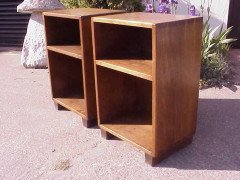 Edward Barnsley Attributed, Pair of Cotswold Arts & Crafts Bed Side Nightstands - Thumbnail 7