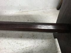 Liberty & Co., Arts & Crafts Oak Window or Hall Seat with Large Pierced Hearts - Thumbnail 5