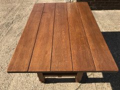 Liberty & Co., Style of. C. F. A. Voysey, Arts & Crafts Oak Dining Set with Ball Finials - Thumbnail 19