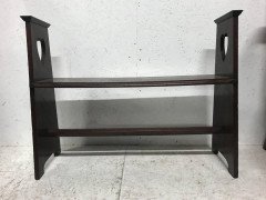 Liberty & Co., an Arts & Crafts Oak Window or Hall Seat with Large Pierced Hearts - Thumbnail 3