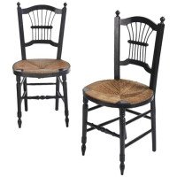 Morris & Co. An Ebonised Rush-Seat Sussex Side Chair by Daniel Gabriel Rossetti - Thumbnail 2