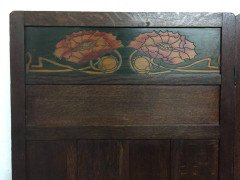 Liberty & Co. Arts & Crafts Four Fold-Screen with Stylised Floral Details - Thumbnail 1