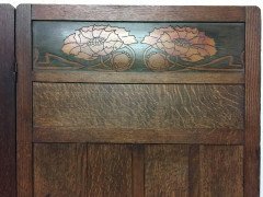 Liberty & Co. Arts & Crafts Four Fold-Screen with Stylised Floral Details - Thumbnail 3