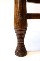 Rare Early Arts & Crafts Oak Liberty & Co. Thebes Stool - Thumbnail 1