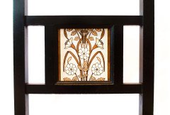 Bruce Talbert. Aesthetic Movement Hall Chair with Minton's tile by Dr C Dresser - Thumbnail 4