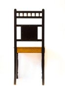 Bruce Talbert. Aesthetic Movement Hall Chair with Minton's tile by Dr. C Dresser - Thumbnail 5