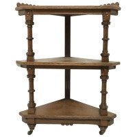 Charles Bevan for Marsh Jones & Cribb. A Gothic Revival Oak Ã‰tagÃ¨re/Corner Piece - Thumbnail 1